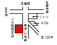 JA筑紫旅行センター　地図